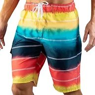 Kanu Surf Men's Flex Swim Trunks (Regular & Extended Sizes), Apollo Multi, Medium