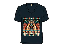Folk Squirrells Ugly Autumn Sweater