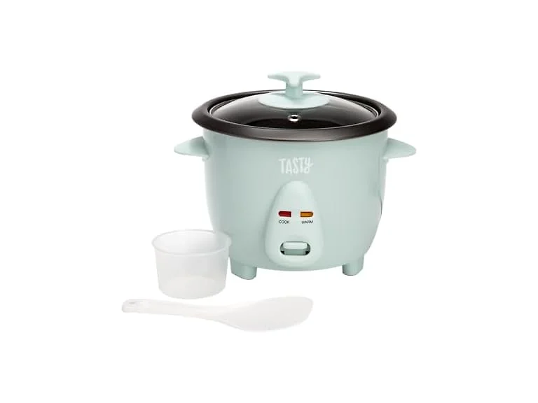 Tasty Mini Rice Cooker, 1.5-Quart, Aqua
