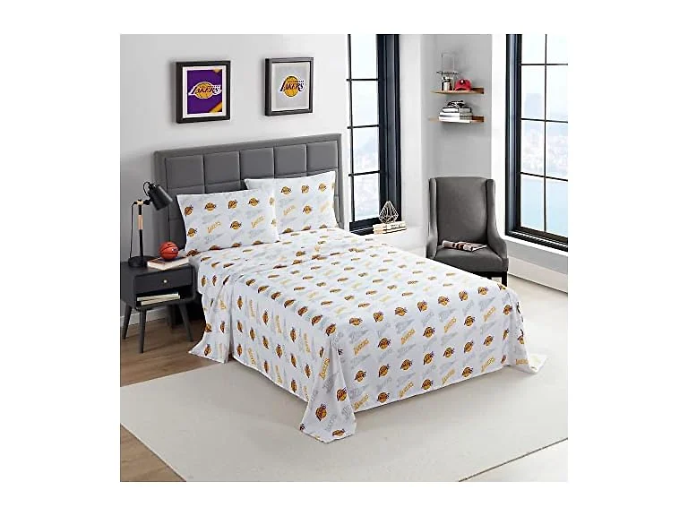 Los Angeles NBA Licensed Twin Sheet Set