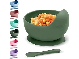 3 Pack Baby Suction Bowls with Spoon