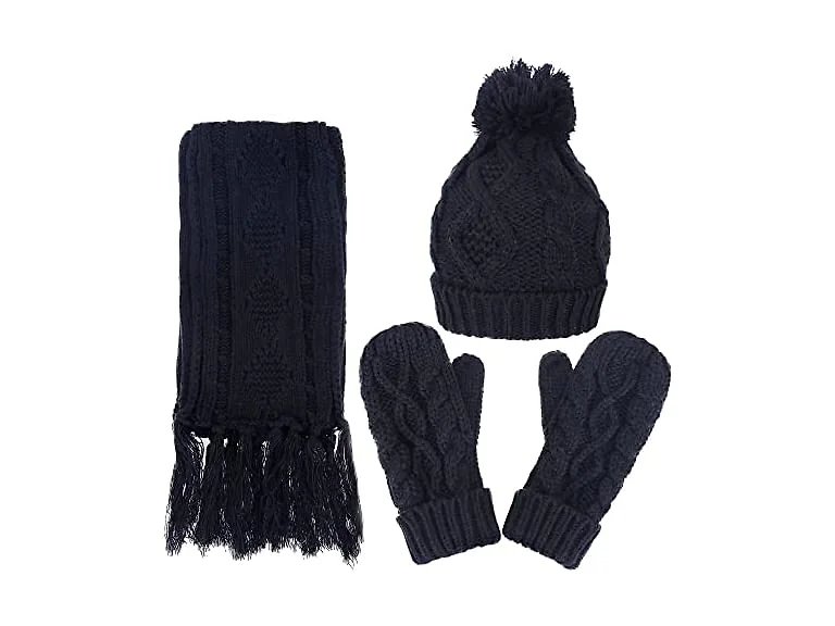 ANDORRA Womens Hat and Gloves Set Winter