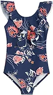 Kanu Surf Girls, Gianna Beach Sport Ruffle One Piece Swimsuit, Reese Navy, 10