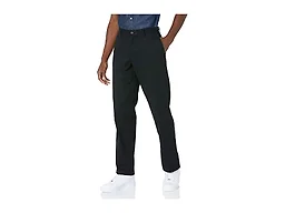 Amazon Essentials Men's Classic-Fit Wrinkle-Resistant Flat-Front Stretch Chino Pant, Black, 35W x 28L