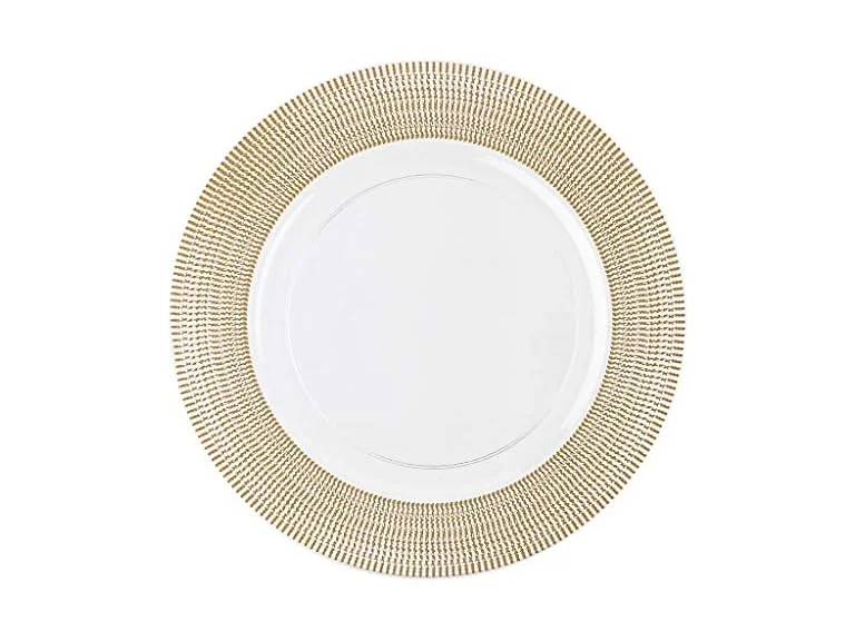 Gold Textured Chargers - 13" - 48CT