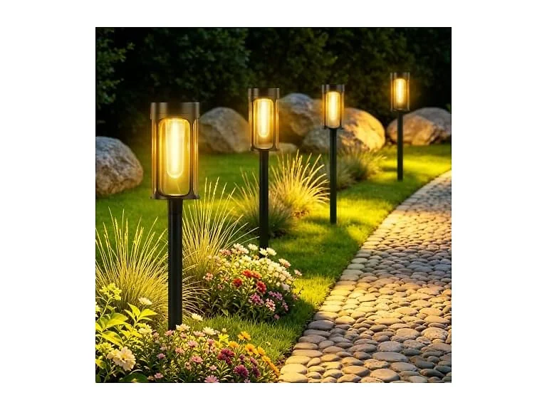 THPANEI Solar Pathway Lights 8-Pack