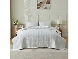 Dawson 3 Piece Textured Quilt Set