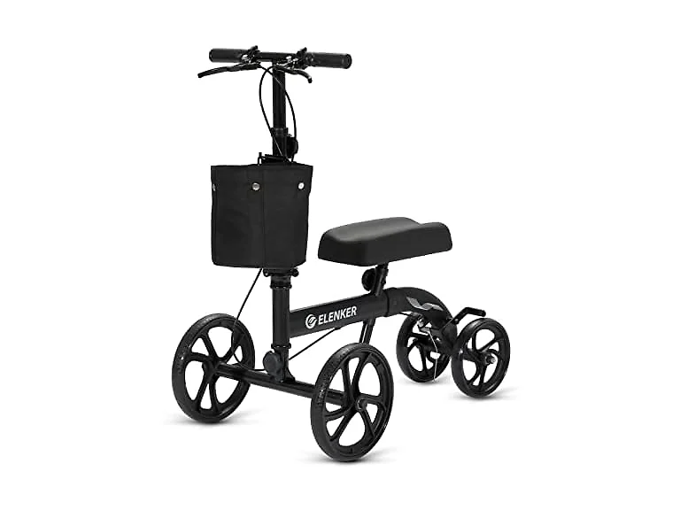ELENKER Knee Walker Dual Brake Green