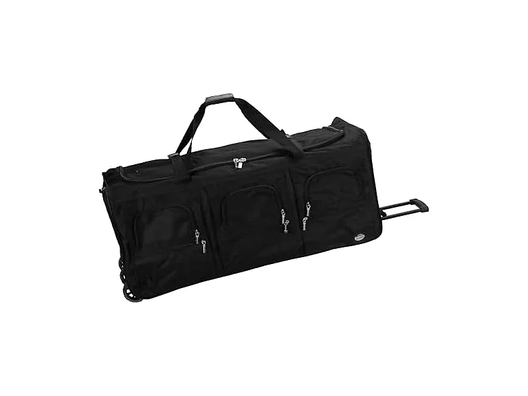 Rockland Rolling Duffel Bag, Black, 40"