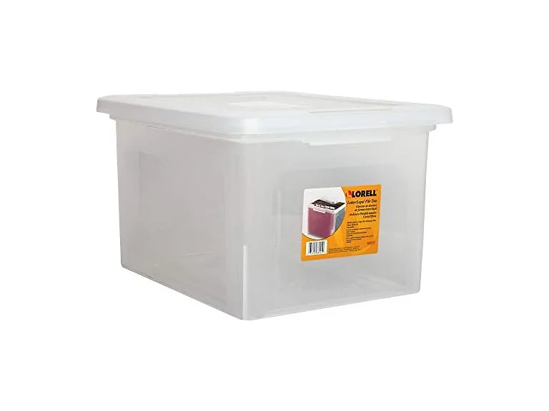 Lorell Lorell Storage Case File Box, Clear