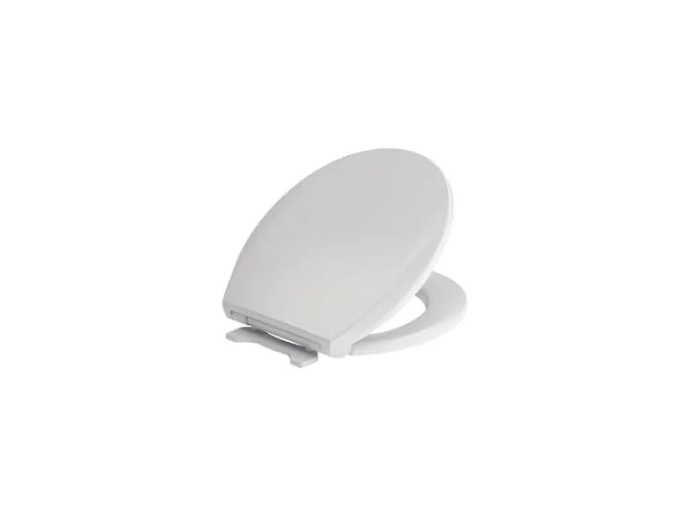 Centoco Round Toilet Seat, Slow-Close, Removable Hinge, White