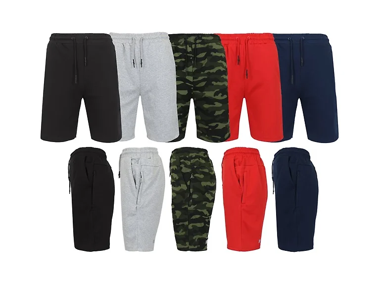 5Pk Mens Classic T/F Jogger Shorts