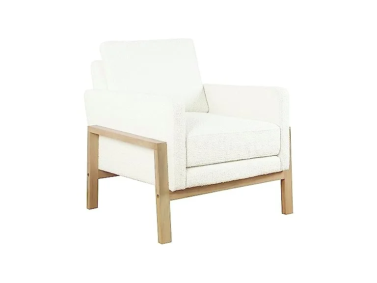 HomePop Wood Frame Accent Chair