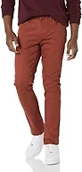 Amazon Essentials Men's 5-Pocket Stretch Twill Jeans-Inspired Casual Pants, Rust, 33W x 28L