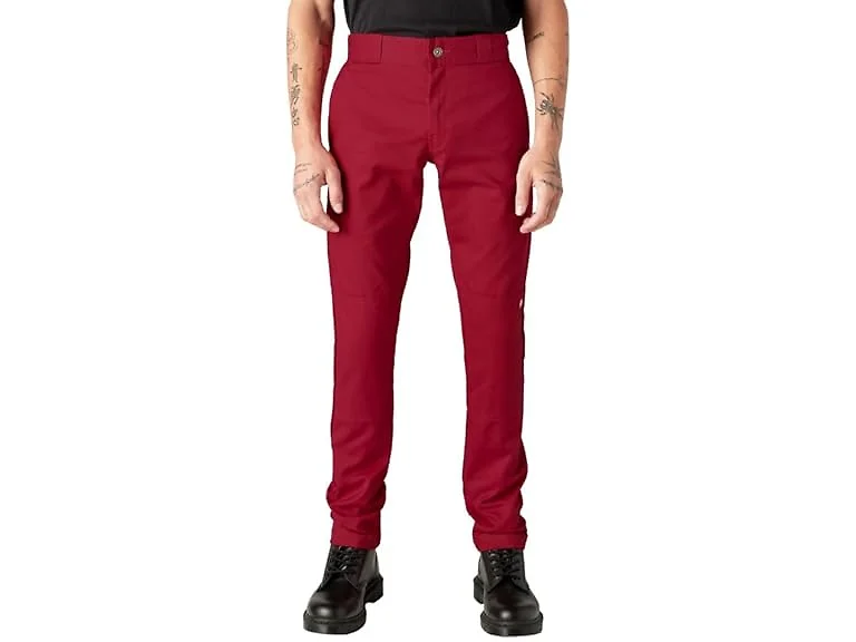 Dickies Men Skinny Straight Double Knee Work Pant