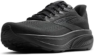 Brooks Ghost 17 Women's Shoes, Black/Black/Ebony, 8