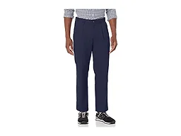 Amazon Essentials Men's Classic-Fit Wrinkle-Resistant Pleated Chino Pant, Navy, 31W x 34L
