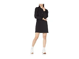 Amazon Essentials Women's Long Sleeve Sweatshirt Dress, Black, X-Small