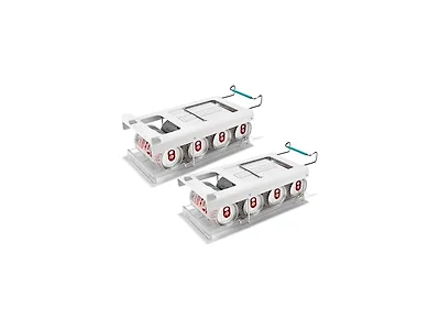 FridgeStore 2-Pack Foldable Under-Shelf Fridge Storage Can Dispenser