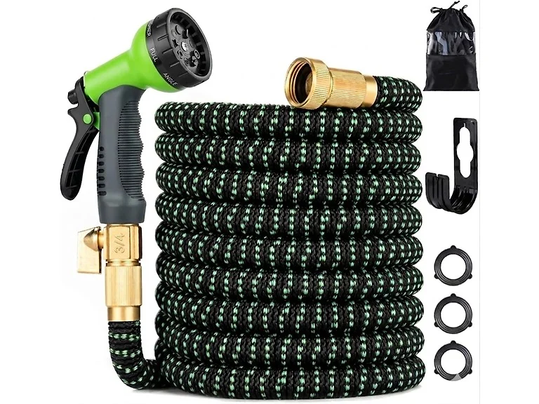 100ft Expandable Garden Hose w/ Nozzle