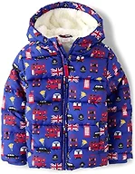 Gymboree,and Toddler Puffer Jacket,London Blue,5T