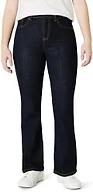 Amazon Essentials Girls' High Stretch High-Rise Flare Jeans, Rinse, 8