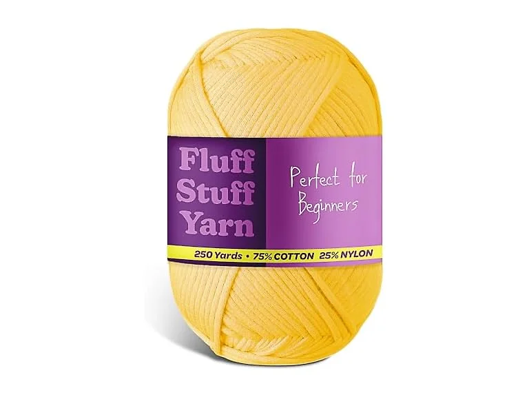 Soft Yarn for Crocheting  Bright Yellow
