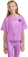 Converse Girls' Shine Boxy T-Shirt, Converse Beyond Pink, Medium