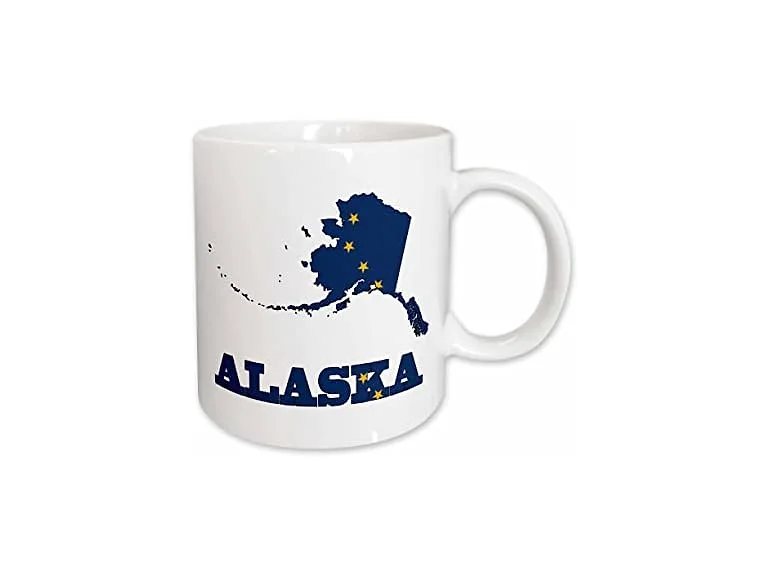 3dRose Alaska State Flag 15oz Mug