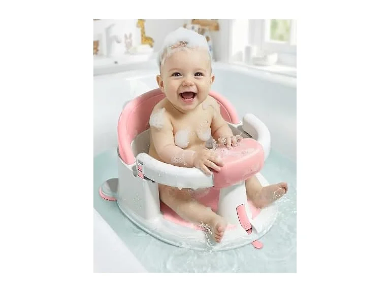 ONTHEWEI Pink Baby Bath Seat