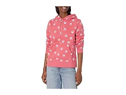Amazon Essentials Disney | Marvel | Star Wars | Princess Women's Fleece Hooded Pullover Sweatshirts (Available in Plus Size), Pink Star Wars Rebel, 2X