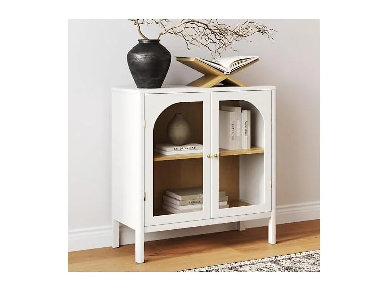 Nathan James Mason Cabinet, Wht/Oak