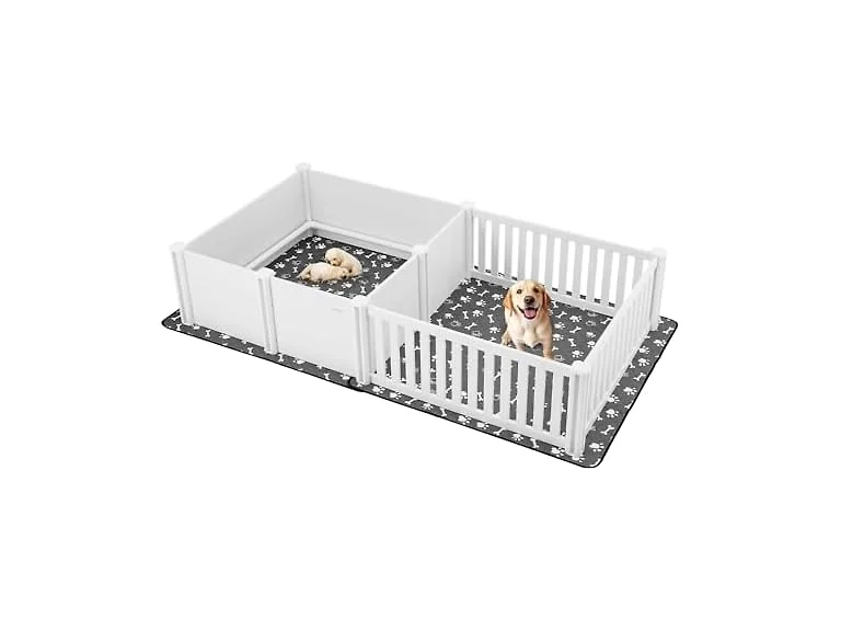 Dogs Whelping Box, 93.3x48.4x18.1 inch