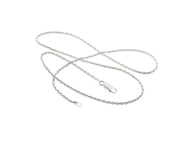 Yeidid Italian Sterling Silver Rope Chains 16-30"