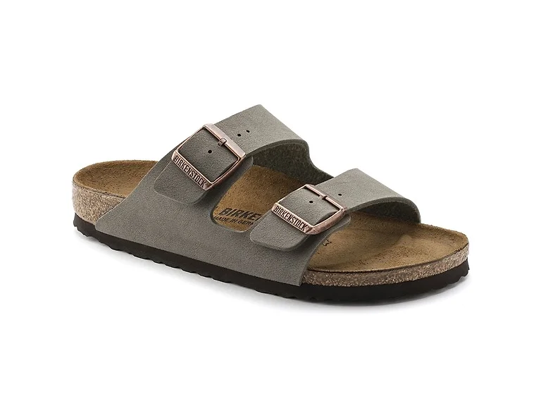 Birkenstock Unisex Arizona Birkibuc Stone