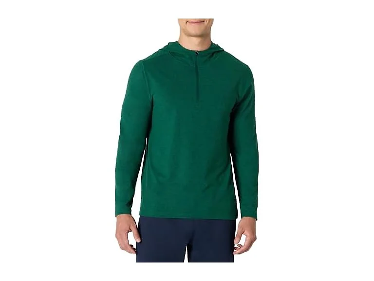 AE Mens Athletic Lt QuarterZip Hoodie LS Top