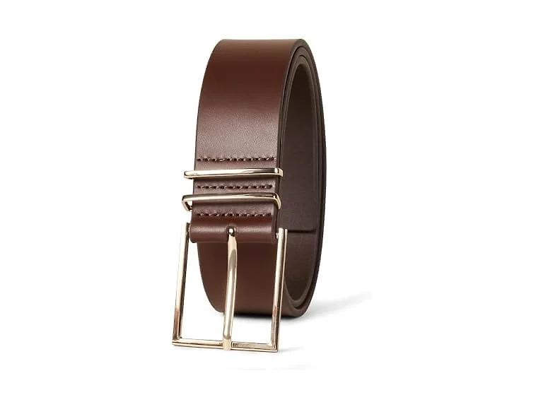 Amazon Essentials Women (2X) Leather Refined Belt