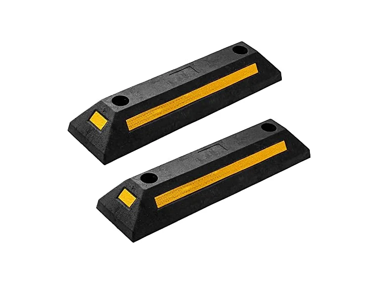 Zone Tech TS0006 Heavy Duty Rubber Parking Guide- 21" 2Pk 