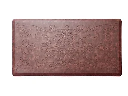J&V TEXTILES EMB04 20 in. X 39 in. MEDALLION EMBOSSED MAT 