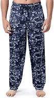 IZOD Men's Lite Touch Fleece Sleep Pajama, Navy, XX-Large