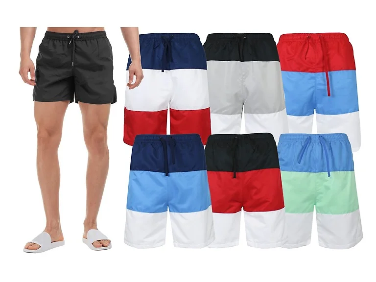 Men's 2PK Swim Shorts - Color Panel
