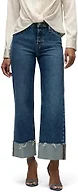 HUDSON Women's Rosie High-Rise Wide Leg Ankle Jean, Mallorca, 25