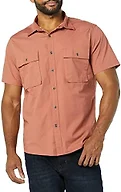 Amazon Essentials Men's Slim-Fit Short-Sleeve Two-Pocket Utility Shirt, Clay, X-Large Tall