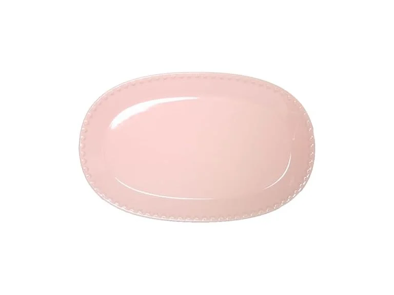 Paris Hilton Oval Ceramic Serving Platter  Pink