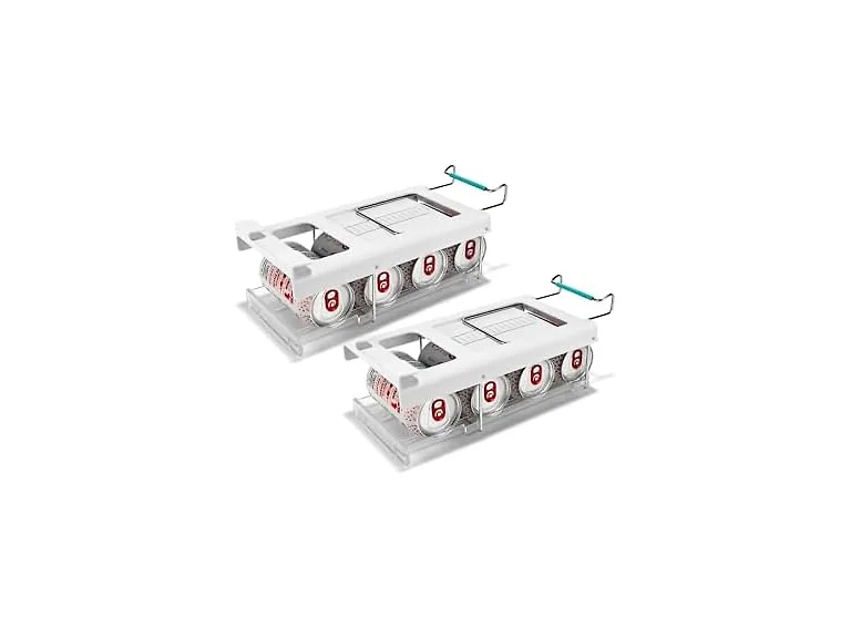 FridgeStore 2-Pack Foldable Under-Shelf Fridge Storage Can Dispenser