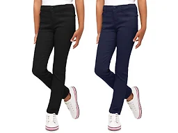 2PK Girls Stretch Pencil Uniform Pants
