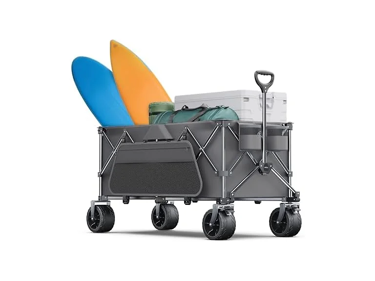 Everyfun Collapsible Wagon Cart w/ Big Wheels