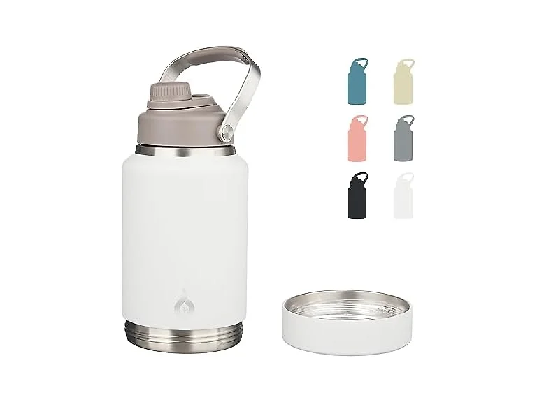 BJPKPK 64oz Insulated Water Bottles Milky White