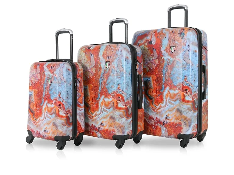 TUCCI Italy Turkish Marble 3PC Luggage