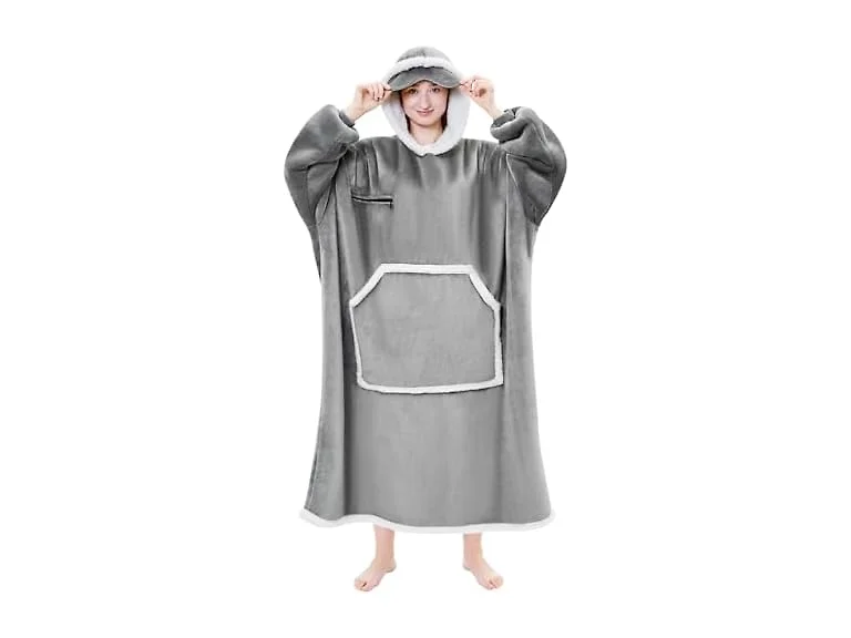 IFNOW Oversized Sherpa Wearable Blanket